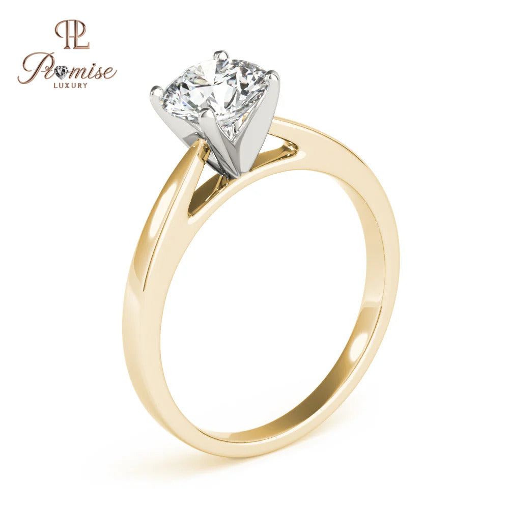 Minimalist Round Diamond 4-Prong Solitaire Ring – Perfect Proposal Ring