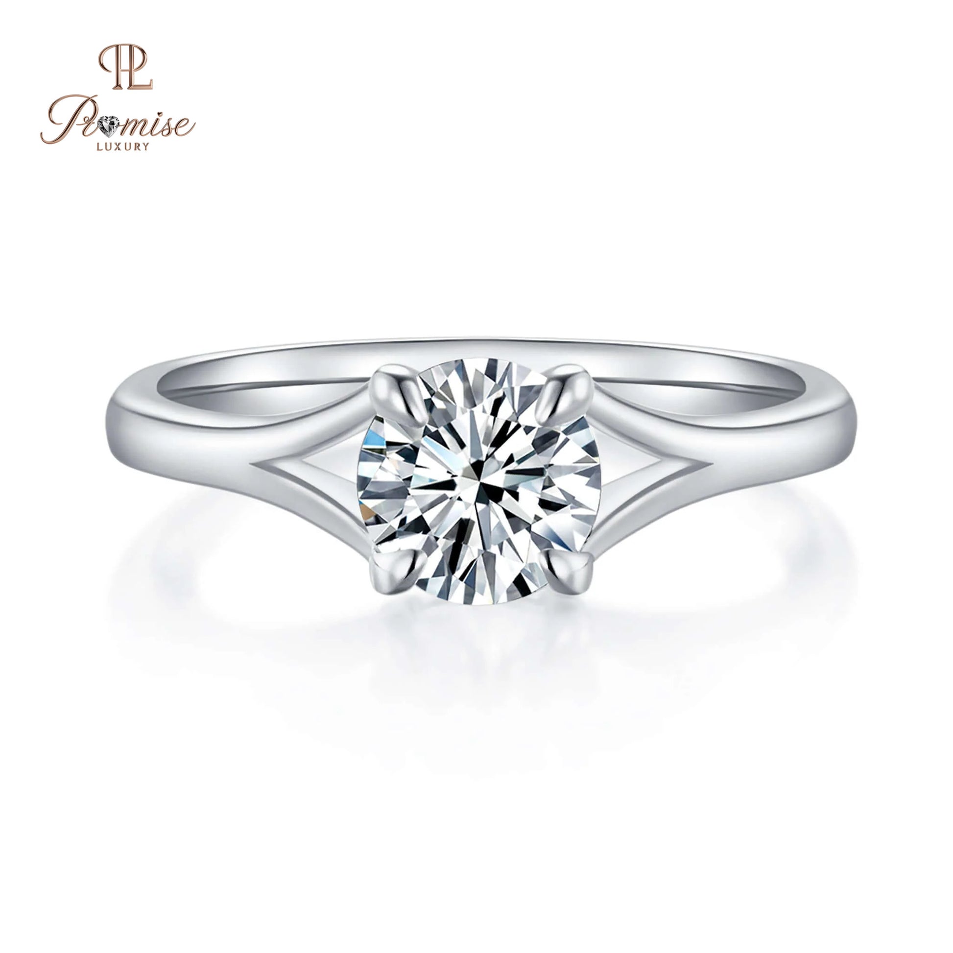 Classic Round Diamond Solitaire Ring – Minimalist Design