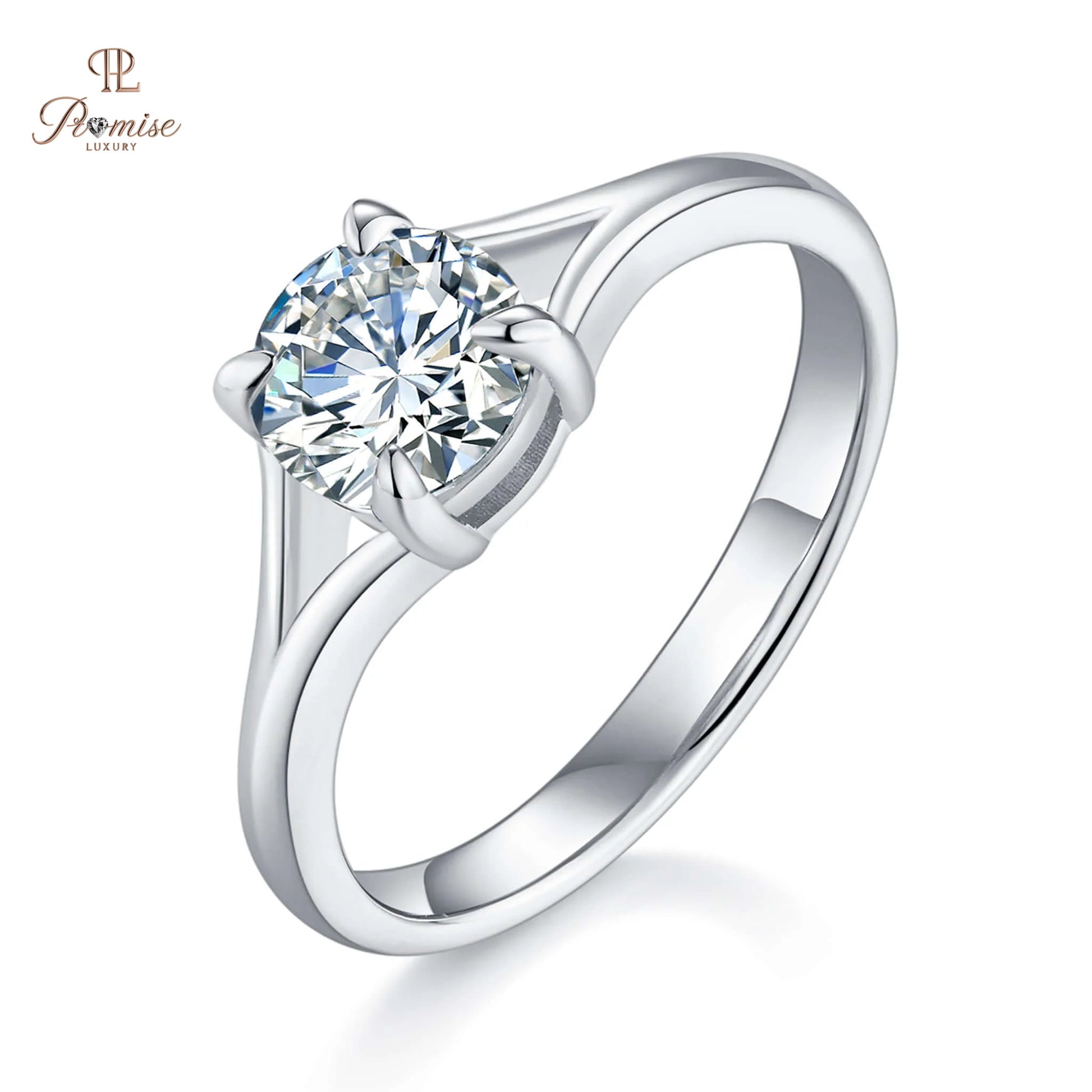 Classic Round Diamond Solitaire Ring – Minimalist Design