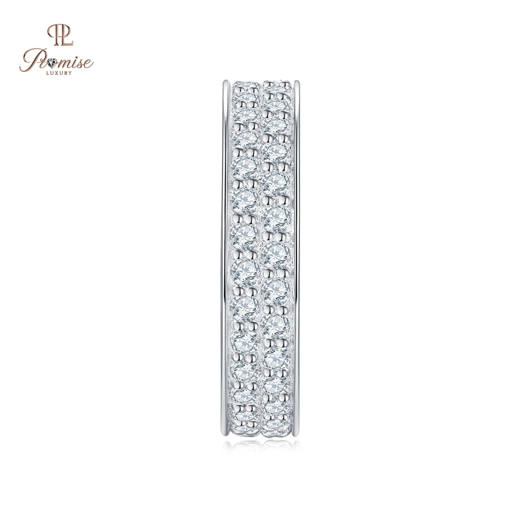 Women’s Double Diamond Eternity Ring – Full Eternity Band
