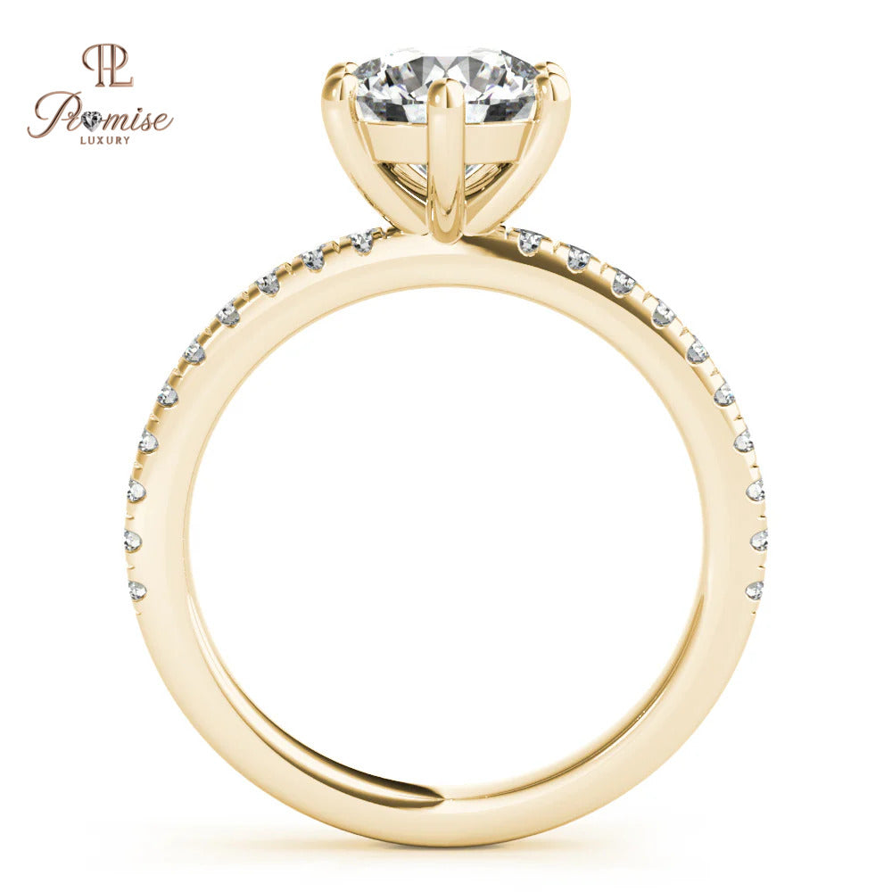 Luxury 6-Prong Round Diamond Engagement Ring – High Brilliance Solitaire
