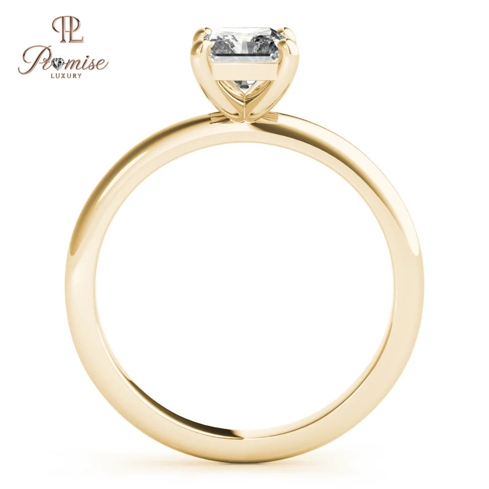 Classic Radiant Cut Lab Created Diamond Ring - Minimalist Luxury Engagement Ring