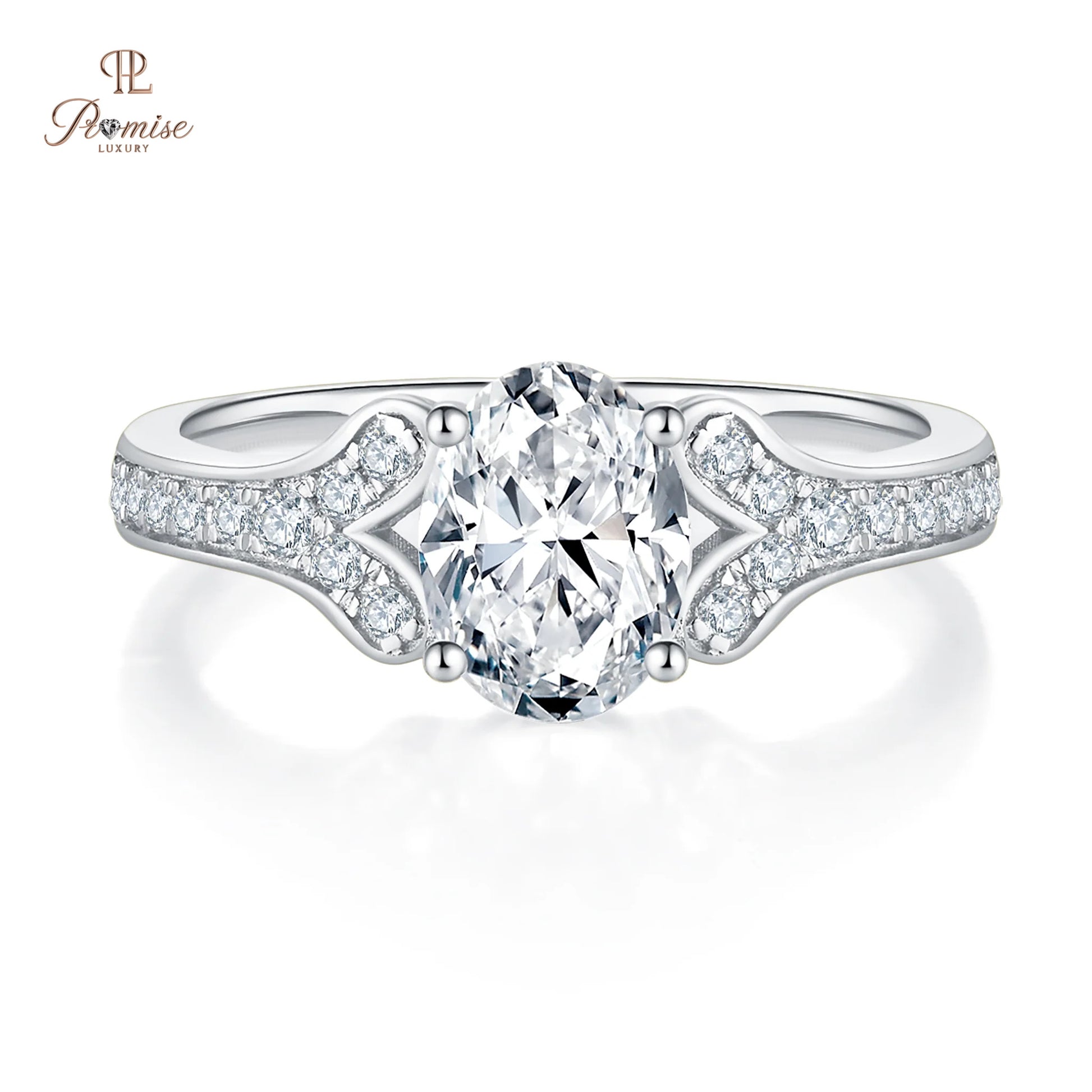 Fancy Oval Lab Grown Diamond Engagement Ring – Elegant Bridal Ring