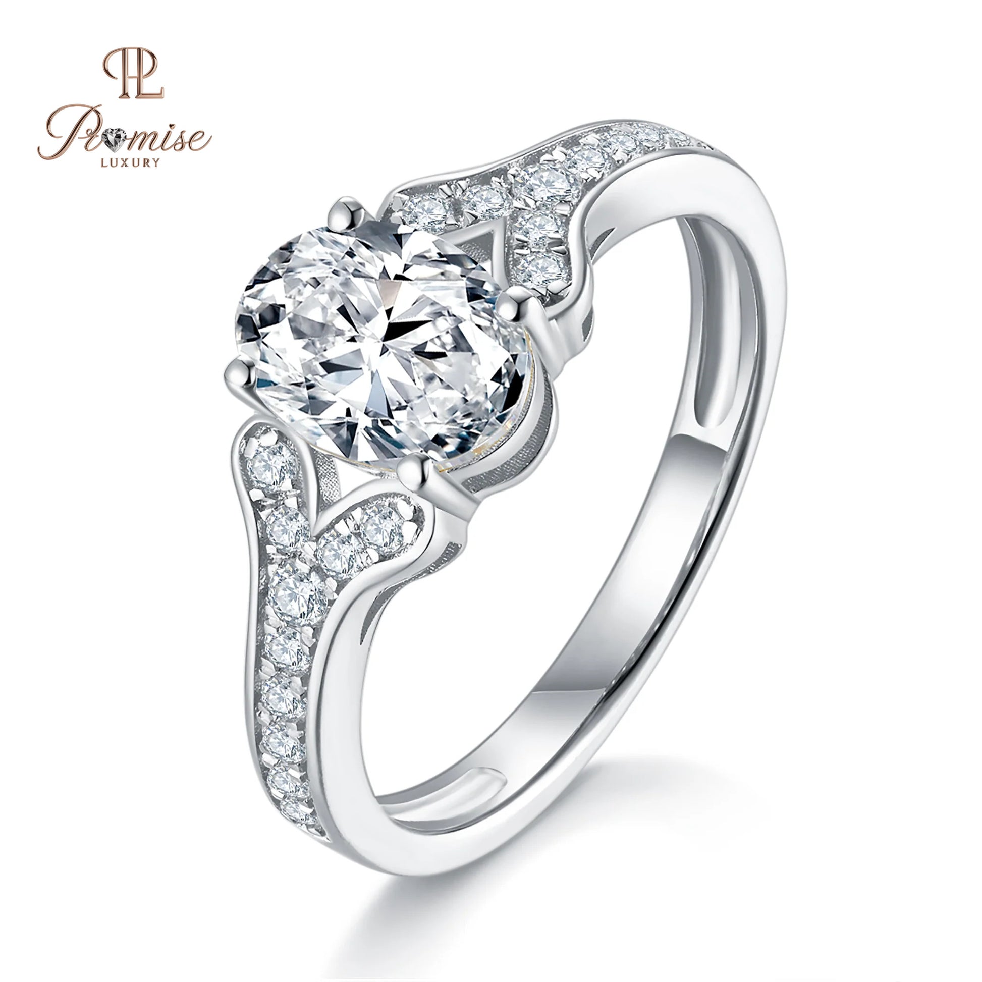 Fancy Oval Lab Grown Diamond Engagement Ring – Elegant Bridal Ring