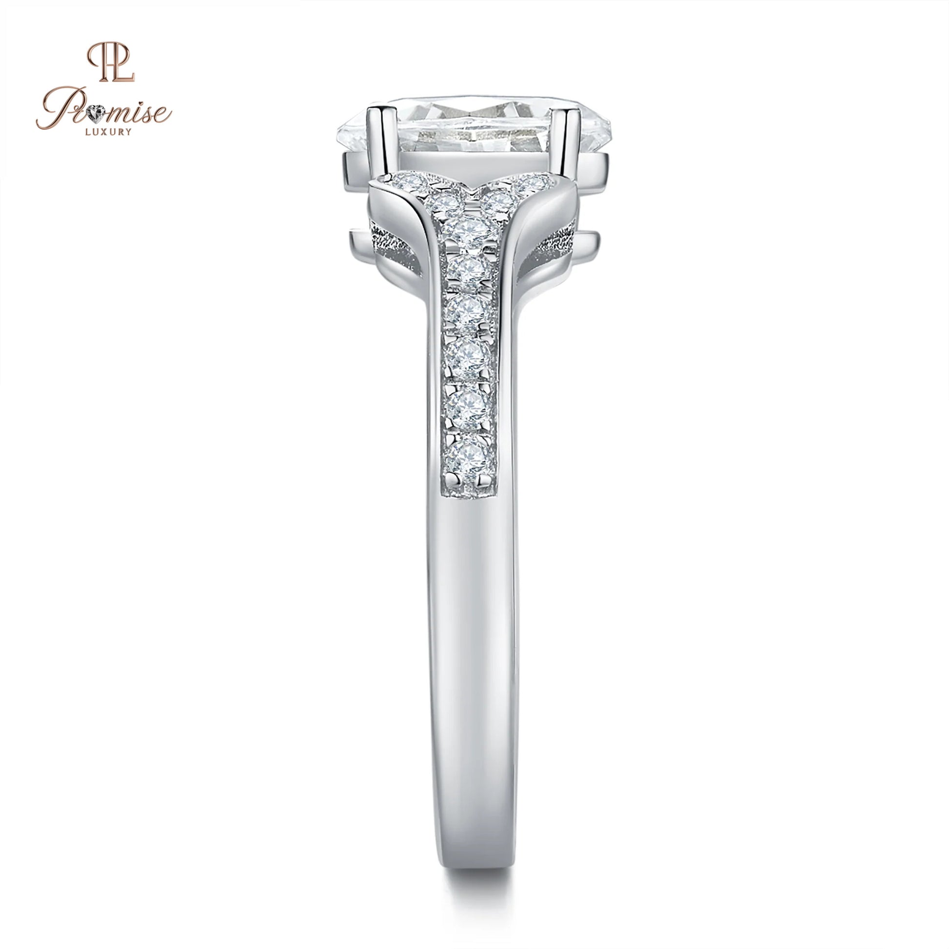 Fancy Oval Lab Grown Diamond Engagement Ring – Elegant Bridal Ring