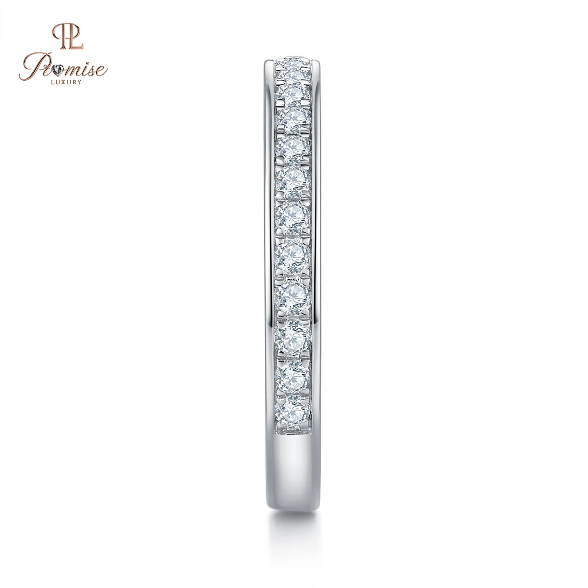 Channel Set Round Diamond Ring – Classic Wedding Band for Women