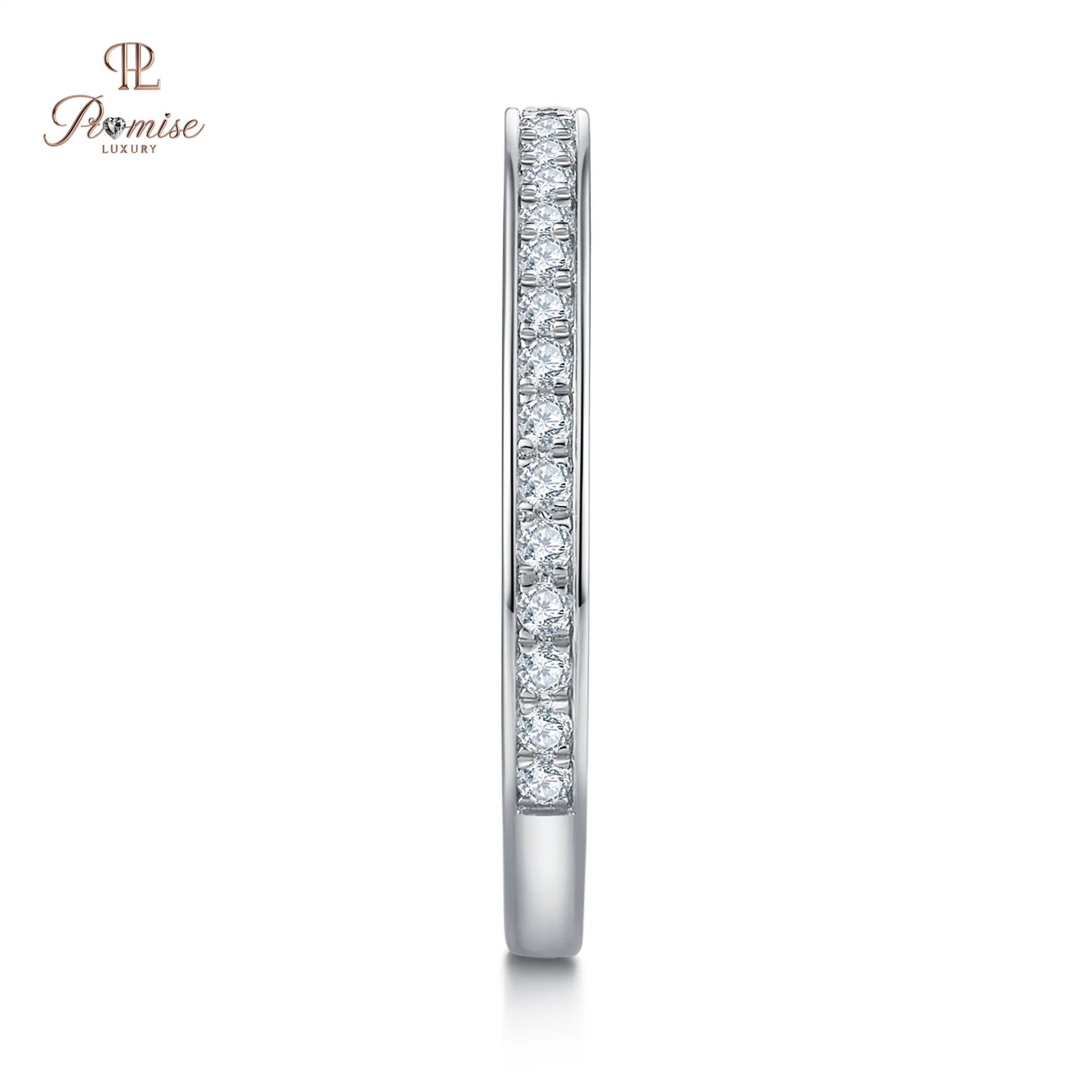 Channel Set Round Diamond Eternity Band – Wedding Ring for Women