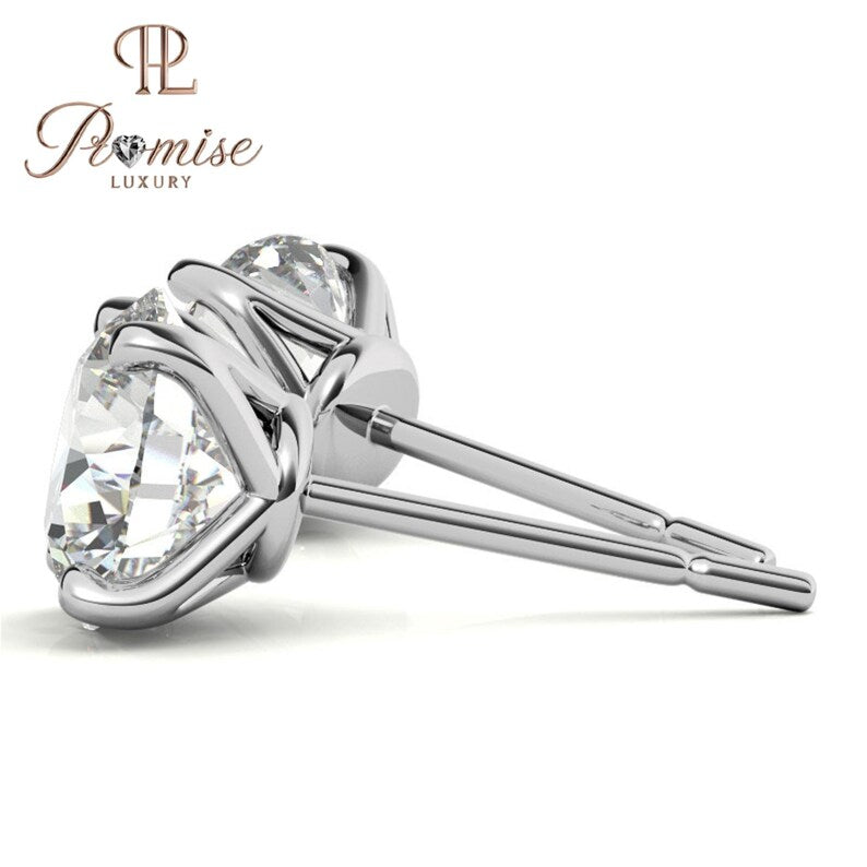 Round Lab-Grown Diamond Stud Earrings – Classic Everyday Jewelry