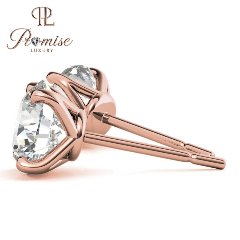 Round Lab-Grown Diamond Stud Earrings – Classic Everyday Jewelry
