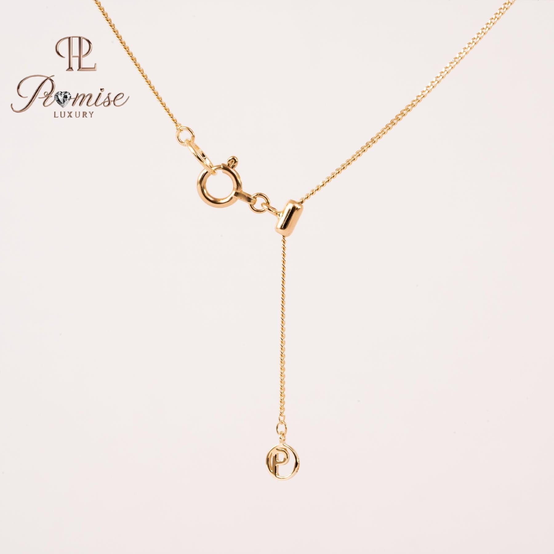 1.0 CT Minimalist Round Lab Diamond Necklace in White Gold – Dainty Solitaire Pendant by Promise Luxury | Bezel Set Modern Everyday Jewelry