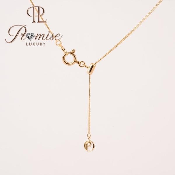 1.00 CT Cluster Diamond Circle Pendant Necklace in 14K Gold – Dainty Round Style by Promise Luxury