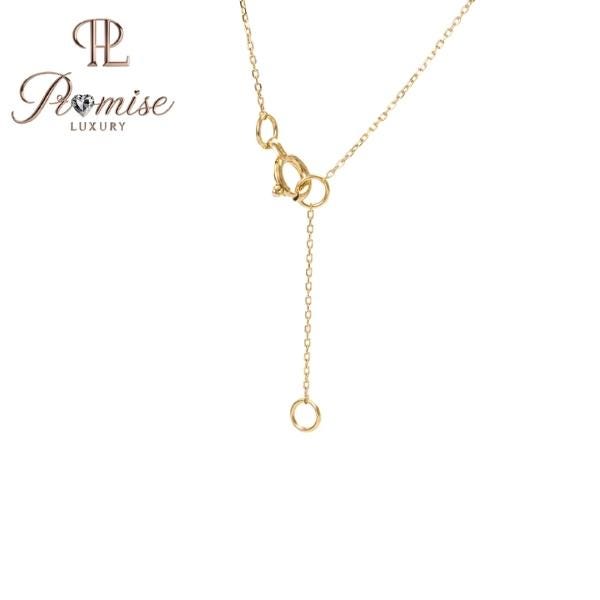 0.50 CT Y-Drop Lariat Diamond Necklace in 18K Yellow Gold – Minimalist Bezel-Set Lab-Grown Diamonds by Promise Luxury