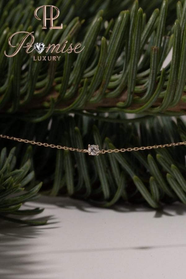 0.50 CT Y-Drop Lariat Diamond Necklace in 18K Yellow Gold – Minimalist Bezel-Set Lab-Grown Diamonds by Promise Luxury