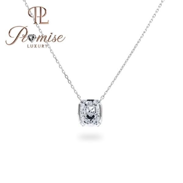 1.00 CT Cushion Cut Lab Diamond Necklace | 18K Yellow Gold Pendant | Minimalist Fine Jewelry | Promise Luxury Solitaire Necklace